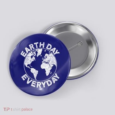 Earth Day Everyday Earth Distressed Button