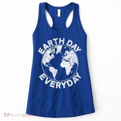 Earth Day Everyday Earth Distressed Women's Tank Top
