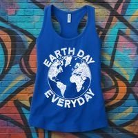 Earth Day Everyday Earth Distressed Women's Tank Top thumb 3
