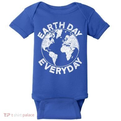 Earth Day Everyday Earth Distressed Baby Bodysuit