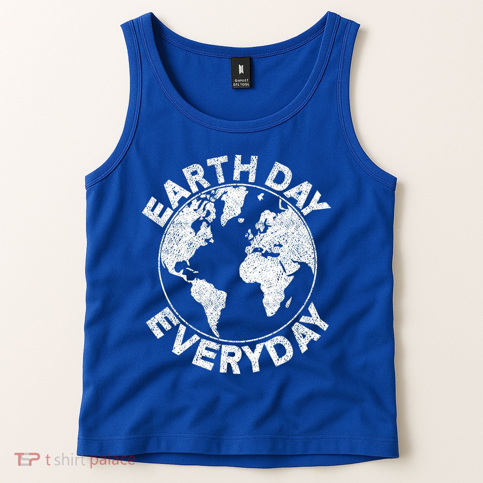 Earth Day Everyday Earth Distressed Tank Top
