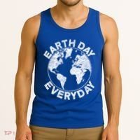 Earth Day Everyday Earth Distressed Tank Top thumb 3