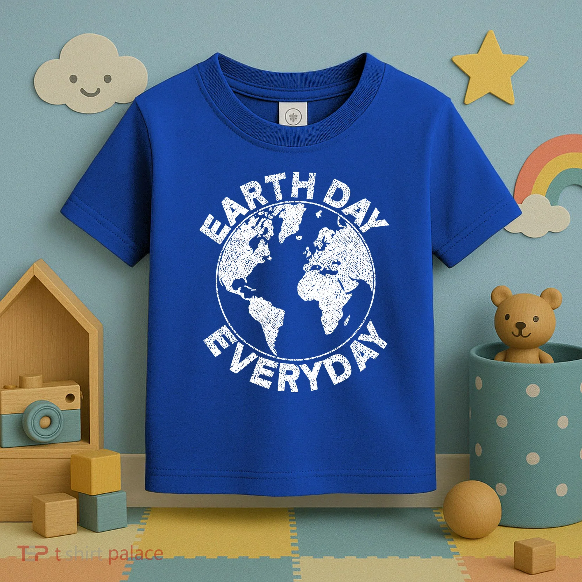 Earth Day Everyday Earth Distressed Toddler T-Shirt