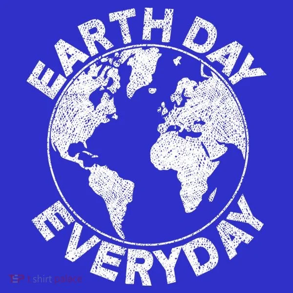 Earth Day Everyday Earth Distressed Women's Long Sleeve Shirt