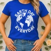 Earth Day Everyday Earth Distressed Women's T-Shirt thumb 2