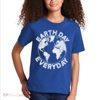 Earth Day Everyday Earth Distressed Kids T-Shirt thumb 2