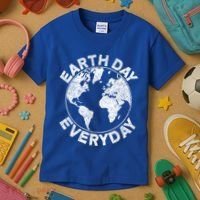 Earth Day Everyday Earth Distressed Kids T-Shirt thumb 3