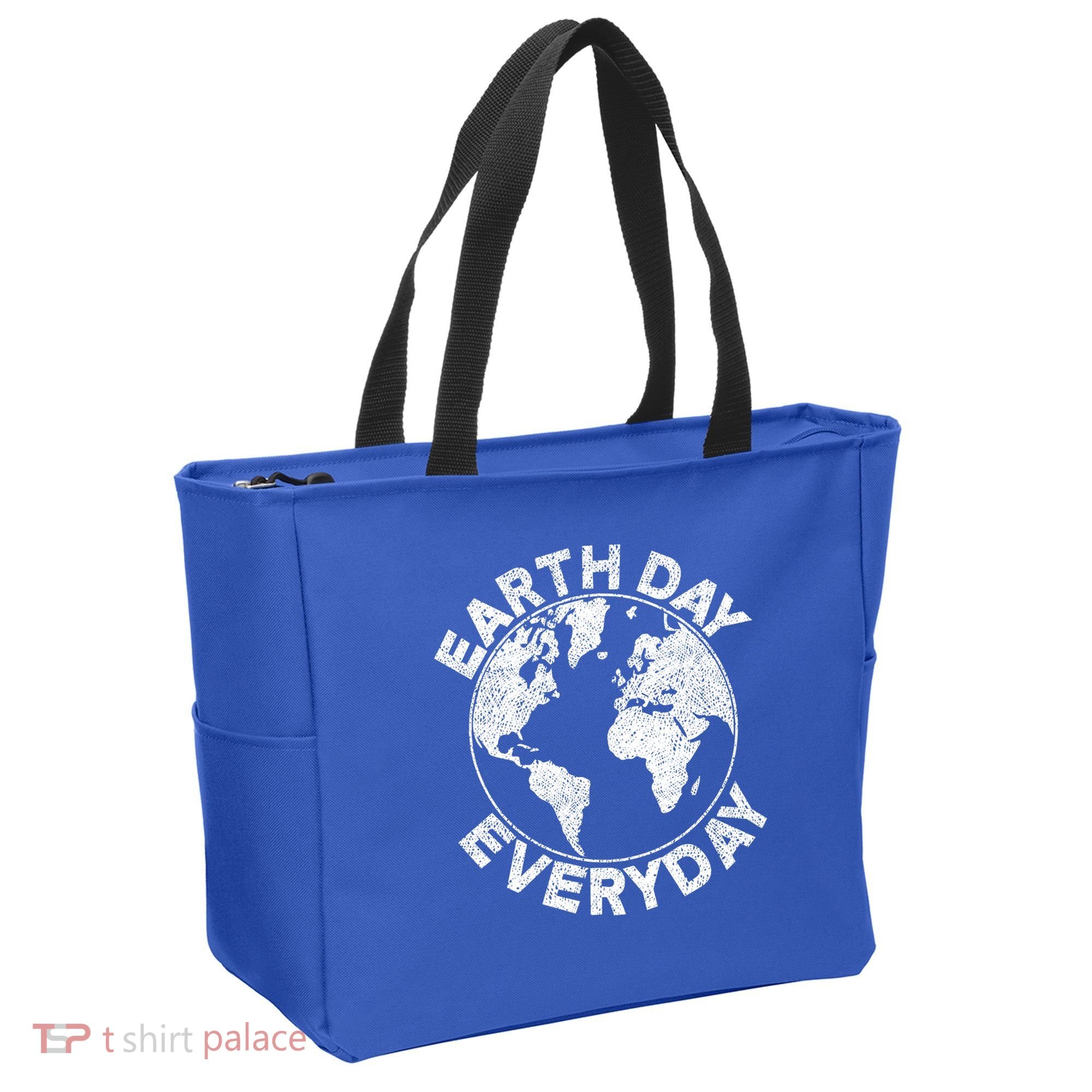 Earth Day Everyday Earth Distressed Tote Bag