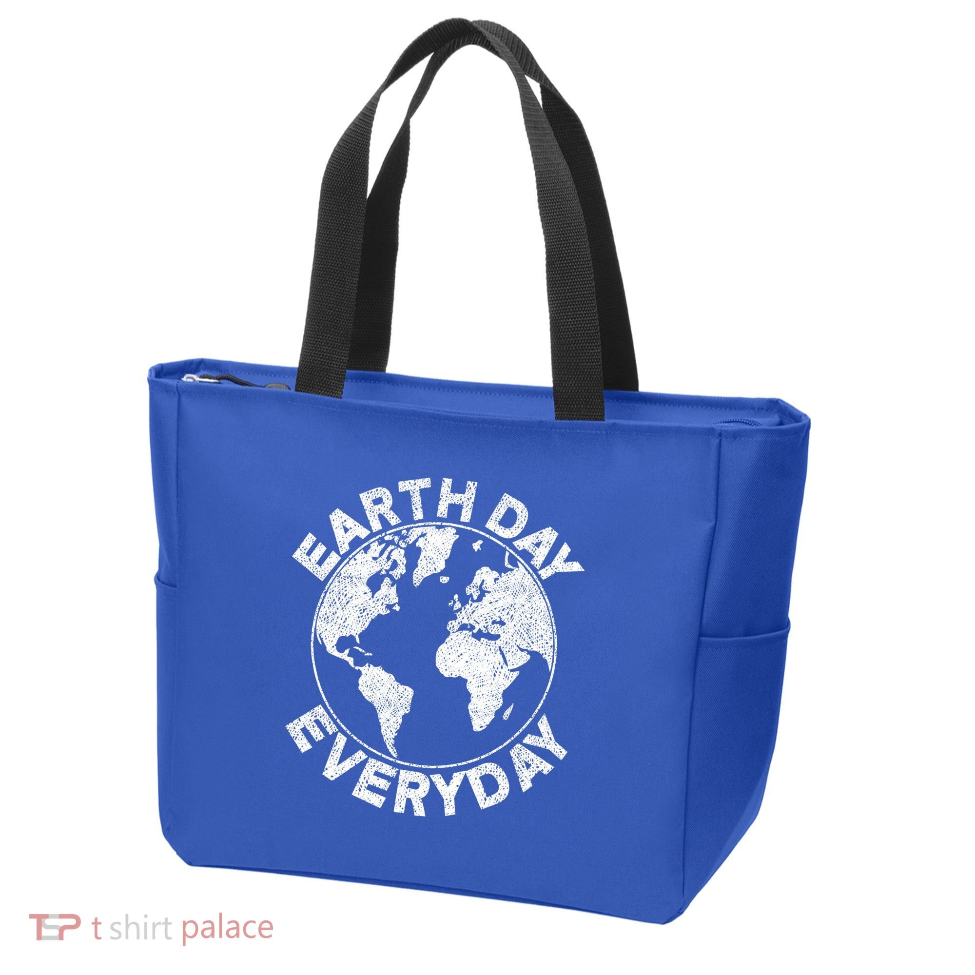 Earth Day Everyday Earth Distressed Tote Bag