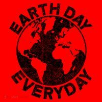 Earth Day Everyday Earth Distressed Santa Hat thumb 1