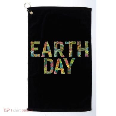 Earth Day Logo Golf Towel
