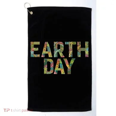 Earth Day Logo Golf Towel