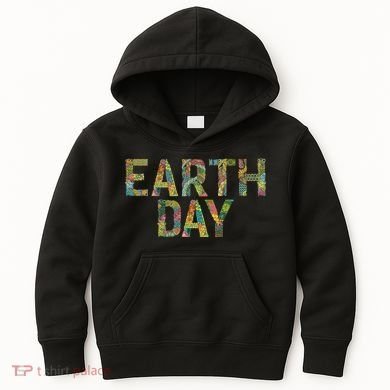 Earth Day Logo Kids Hoodie