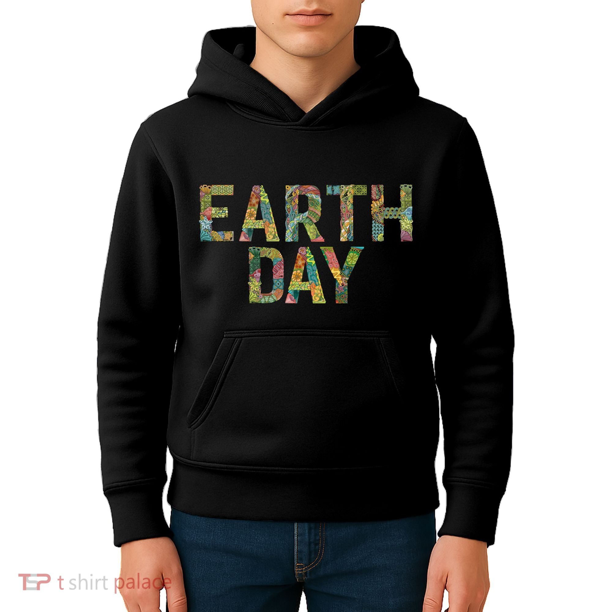 Earth Day Logo Kids Hoodie