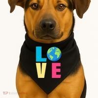 Earth Day Love USA-Made Doggie Bandana thumb 1