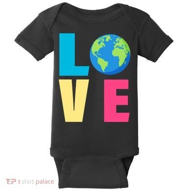 Earth Day Love Baby Bodysuit