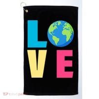 Earth Day Love Golf Towel thumb 0