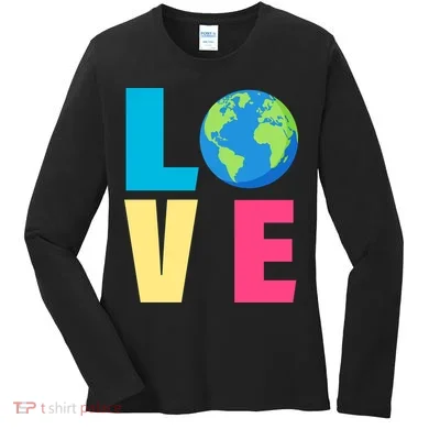 Earth Day Love Women's Long Sleeve Shirt