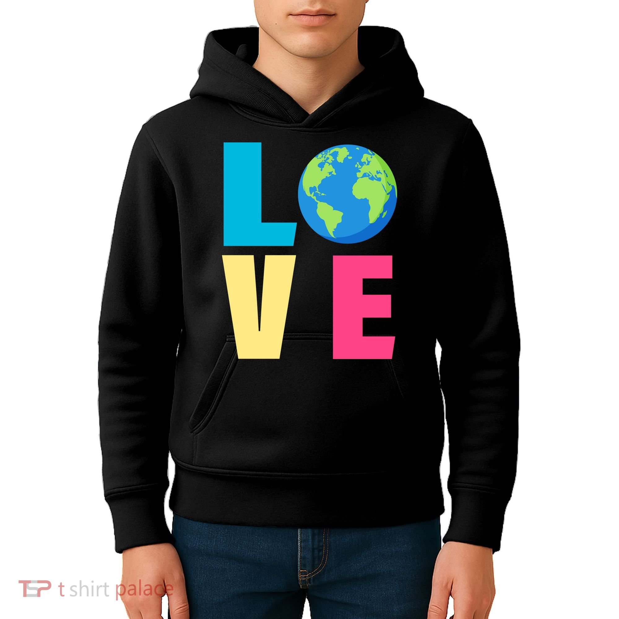 Earth Day Love Kids Hoodie