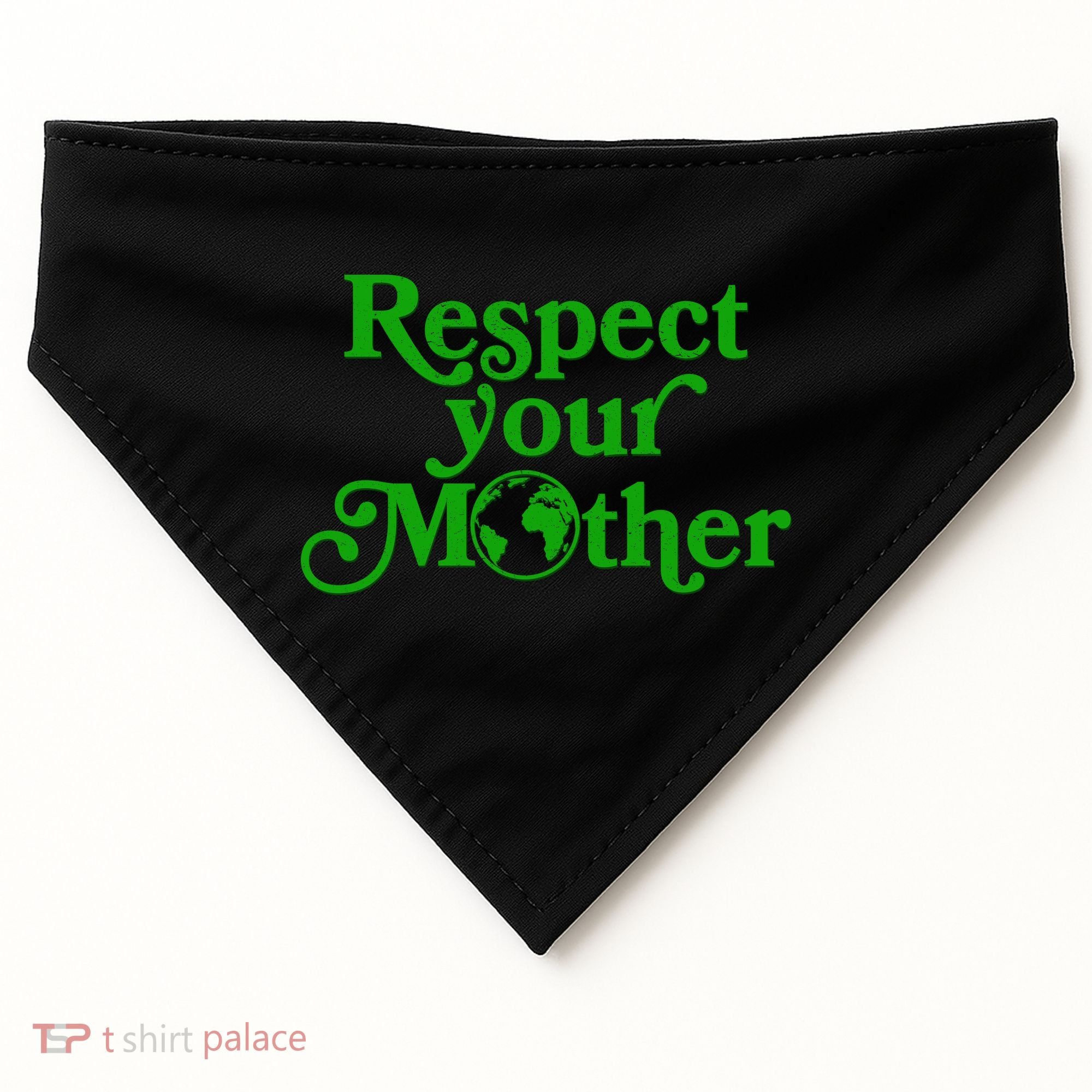 Earth Day Respect Your Mother USA-Made Doggie Bandana