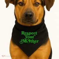 Earth Day Respect Your Mother USA-Made Doggie Bandana thumb 1