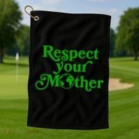 Earth Day Respect Your Mother Golf Towel thumb 1