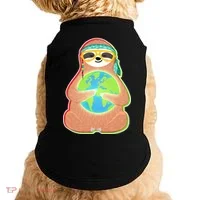 Earth Day Sloth Doggie Tank thumb 0