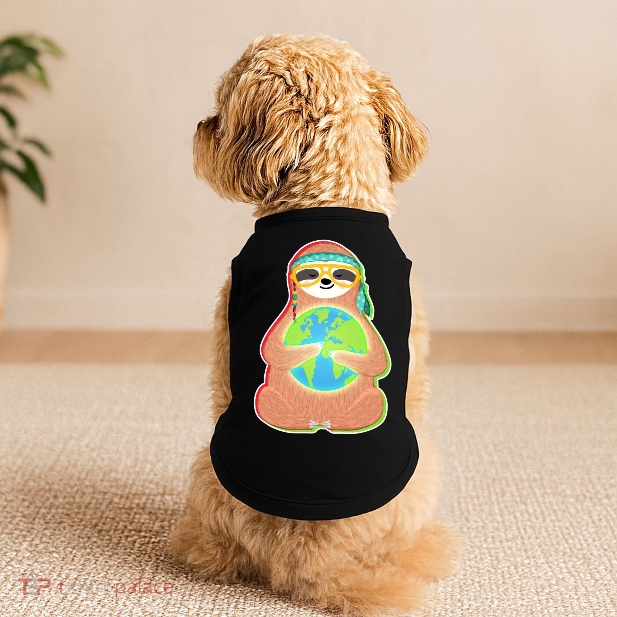 Earth Day Sloth Doggie Tank