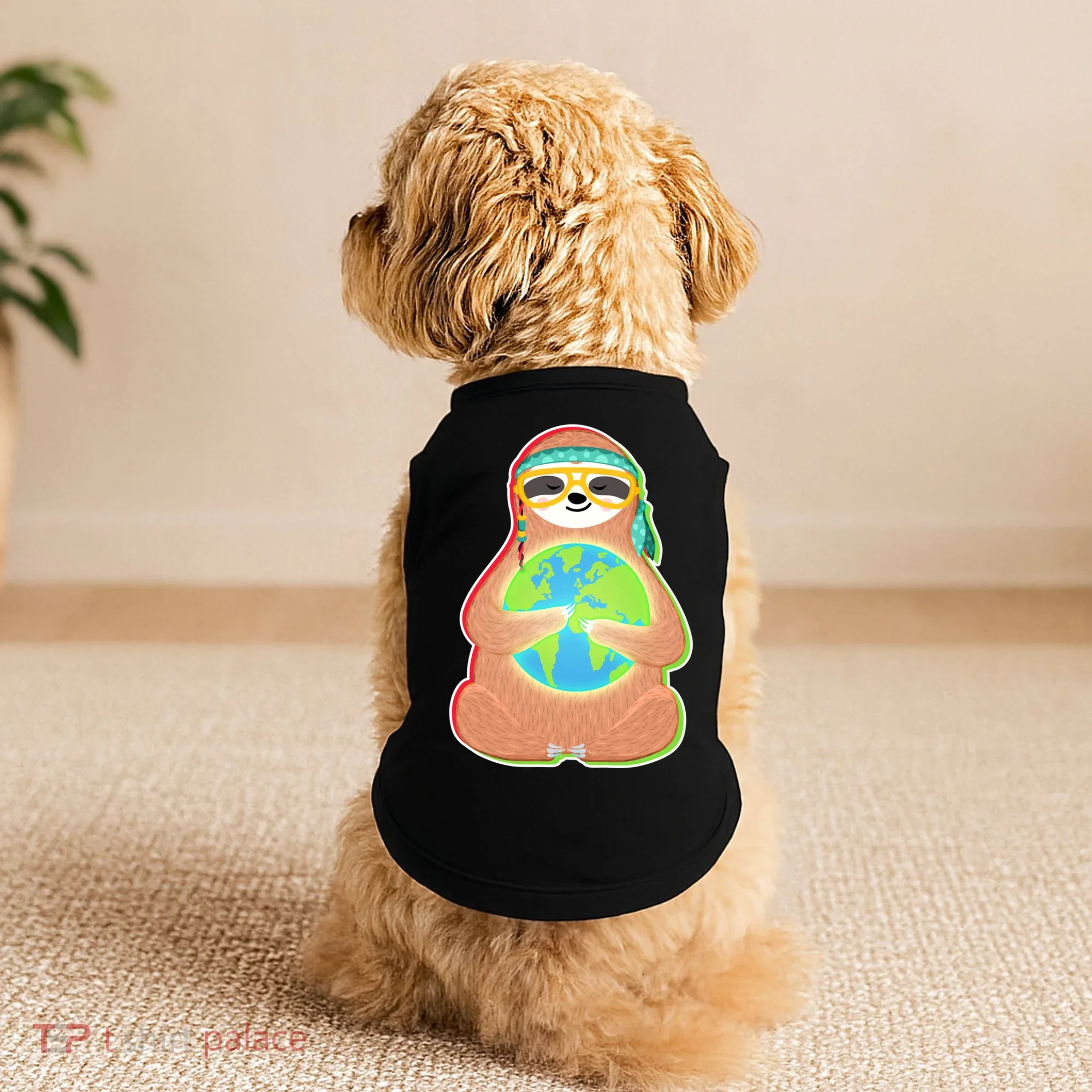 Earth Day Sloth Doggie Tank