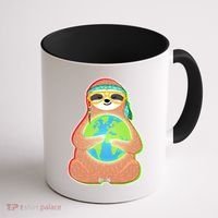 Earth Day Sloth Coffee Mug thumb 1