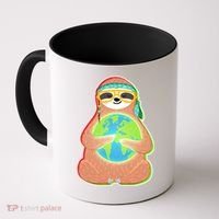 Earth Day Sloth Coffee Mug thumb 0
