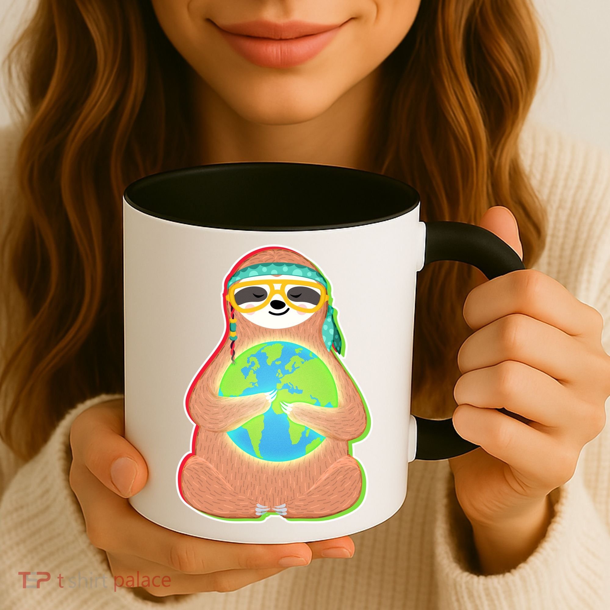 Earth Day Sloth Coffee Mug