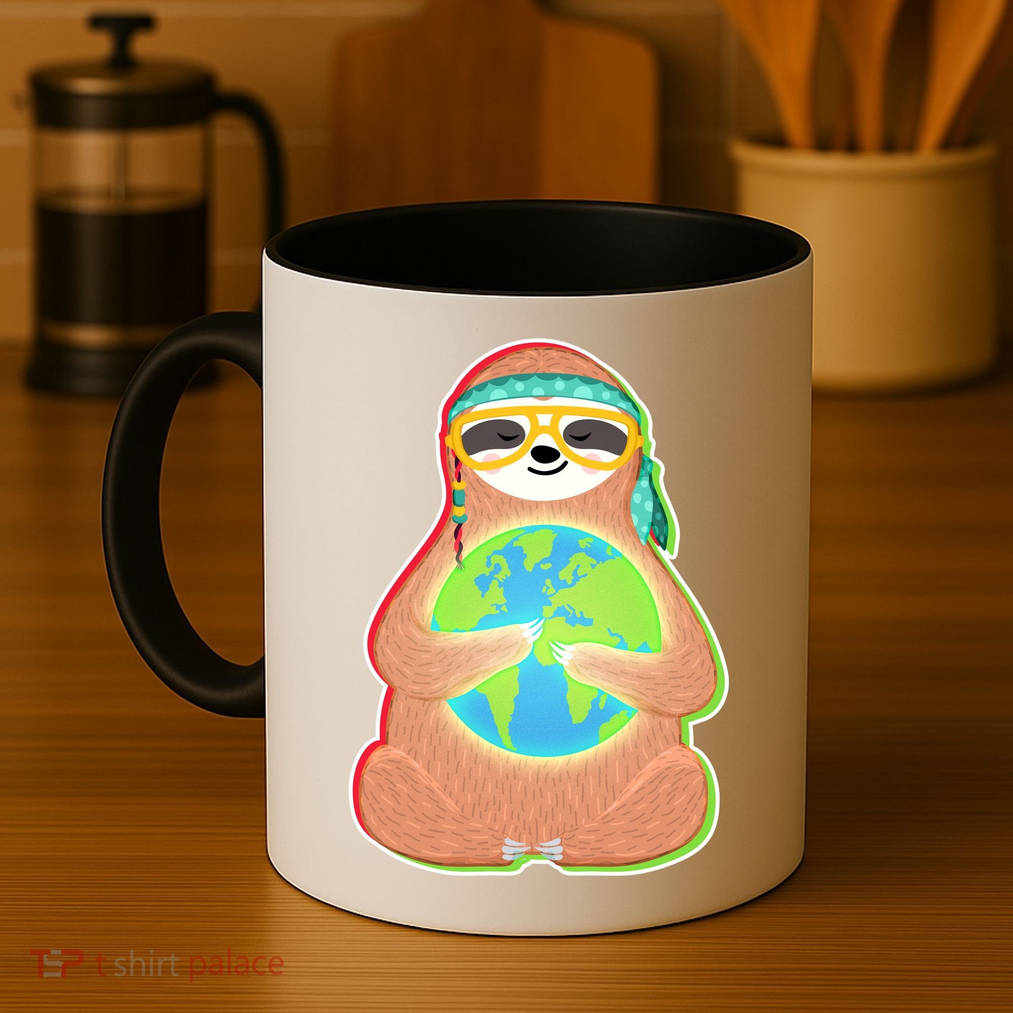 Earth Day Sloth Coffee Mug
