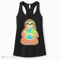 Earth Day Sloth Women's Tank Top thumb 0