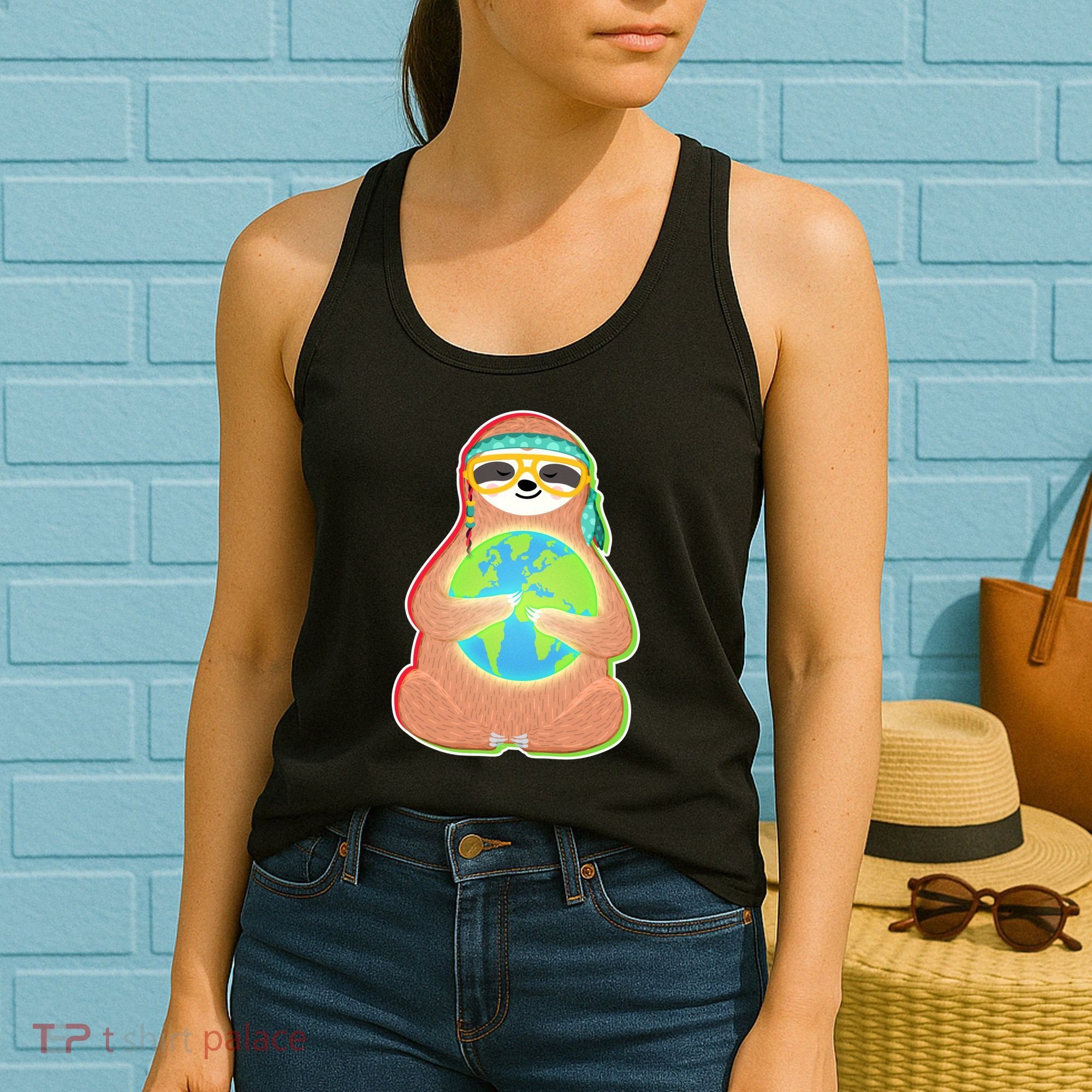 Earth Day Sloth Women's Tank Top