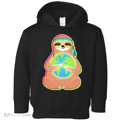 Earth Day Sloth Toddler Hoodie