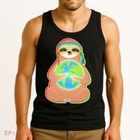 Earth Day Sloth Tank Top thumb 3