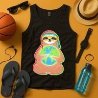 Earth Day Sloth Tank Top thumb 4