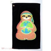 Earth Day Sloth Golf Towel thumb 0
