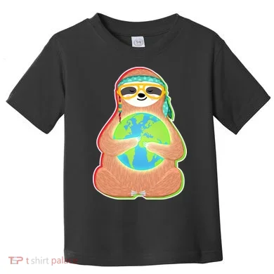 Earth Day Sloth Toddler T-Shirt