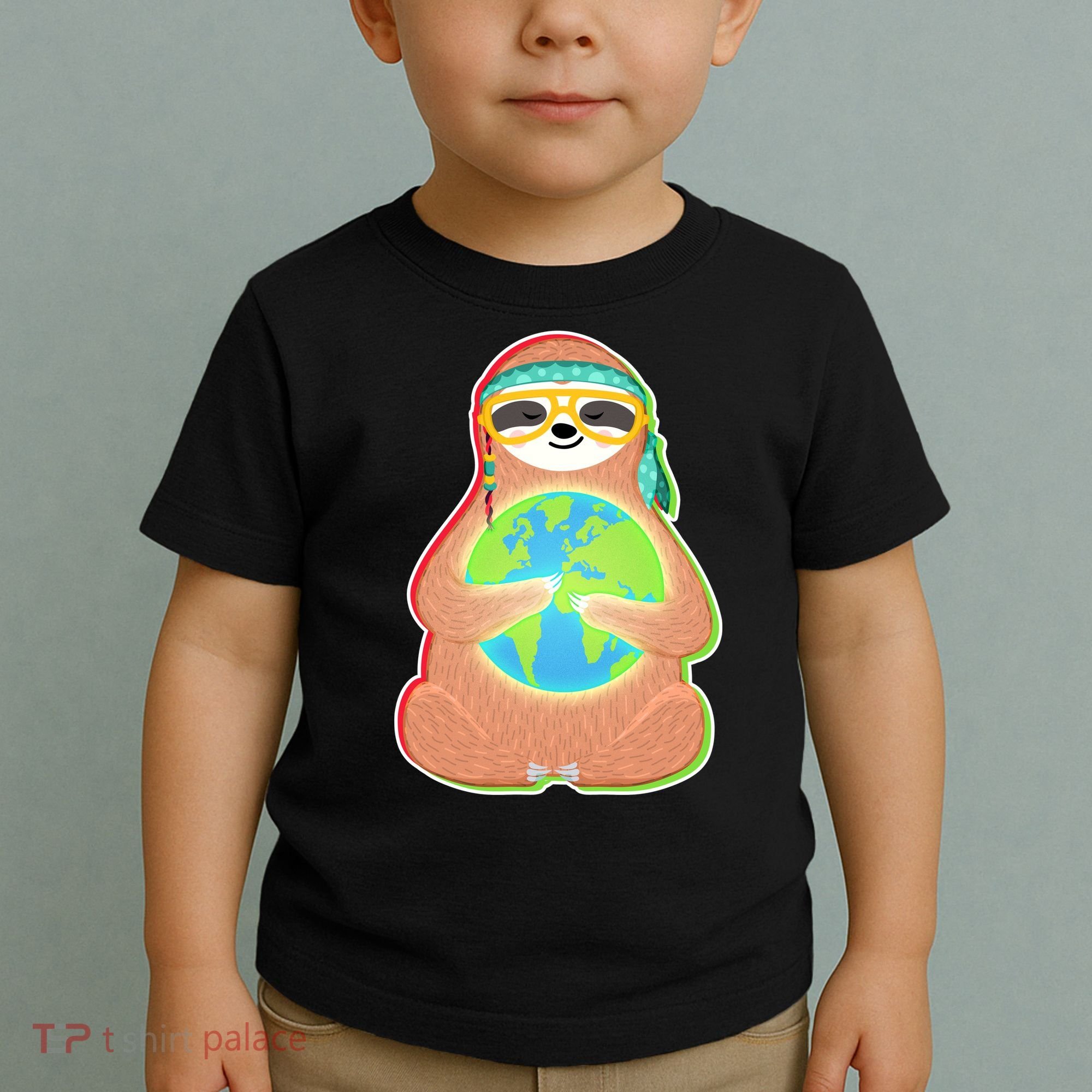 Earth Day Sloth Toddler T-Shirt