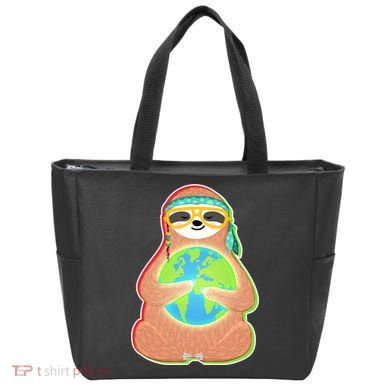 Earth Day Sloth Tote Bag