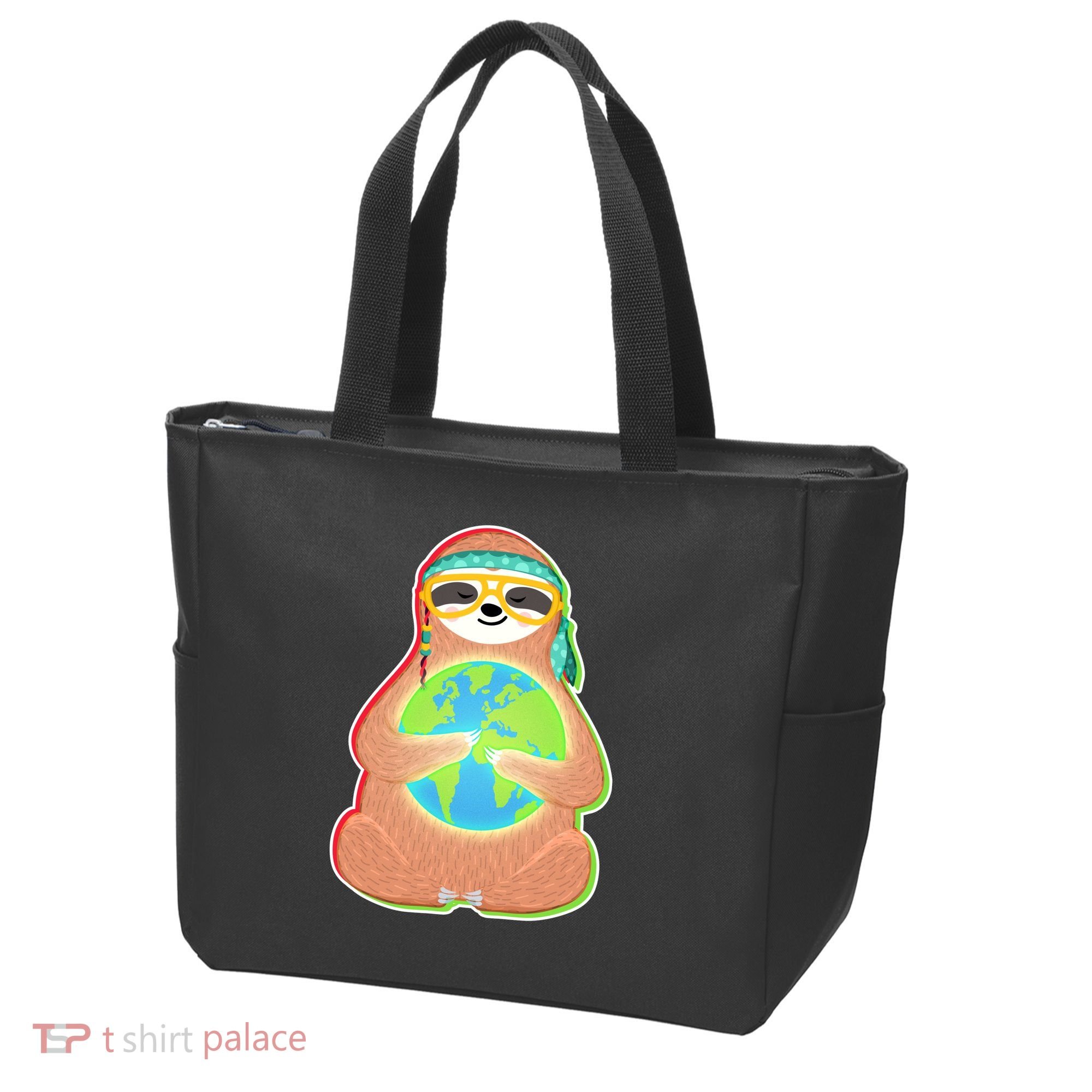 Earth Day Sloth Tote Bag