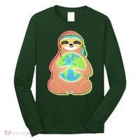 Earth Day Sloth Long Sleeve Shirt thumb 0