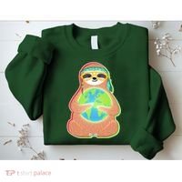 Earth Day Sloth Sweatshirt thumb 2