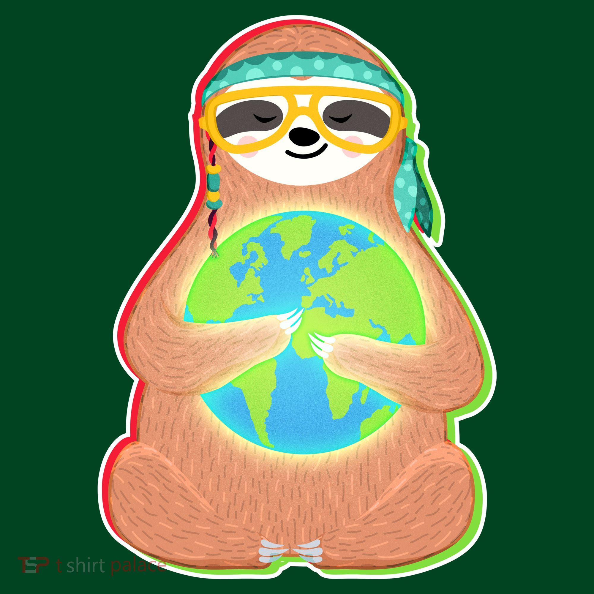 Earth Day Sloth Visor