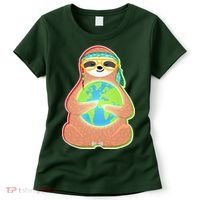Earth Day Sloth Women's T-Shirt thumb 0