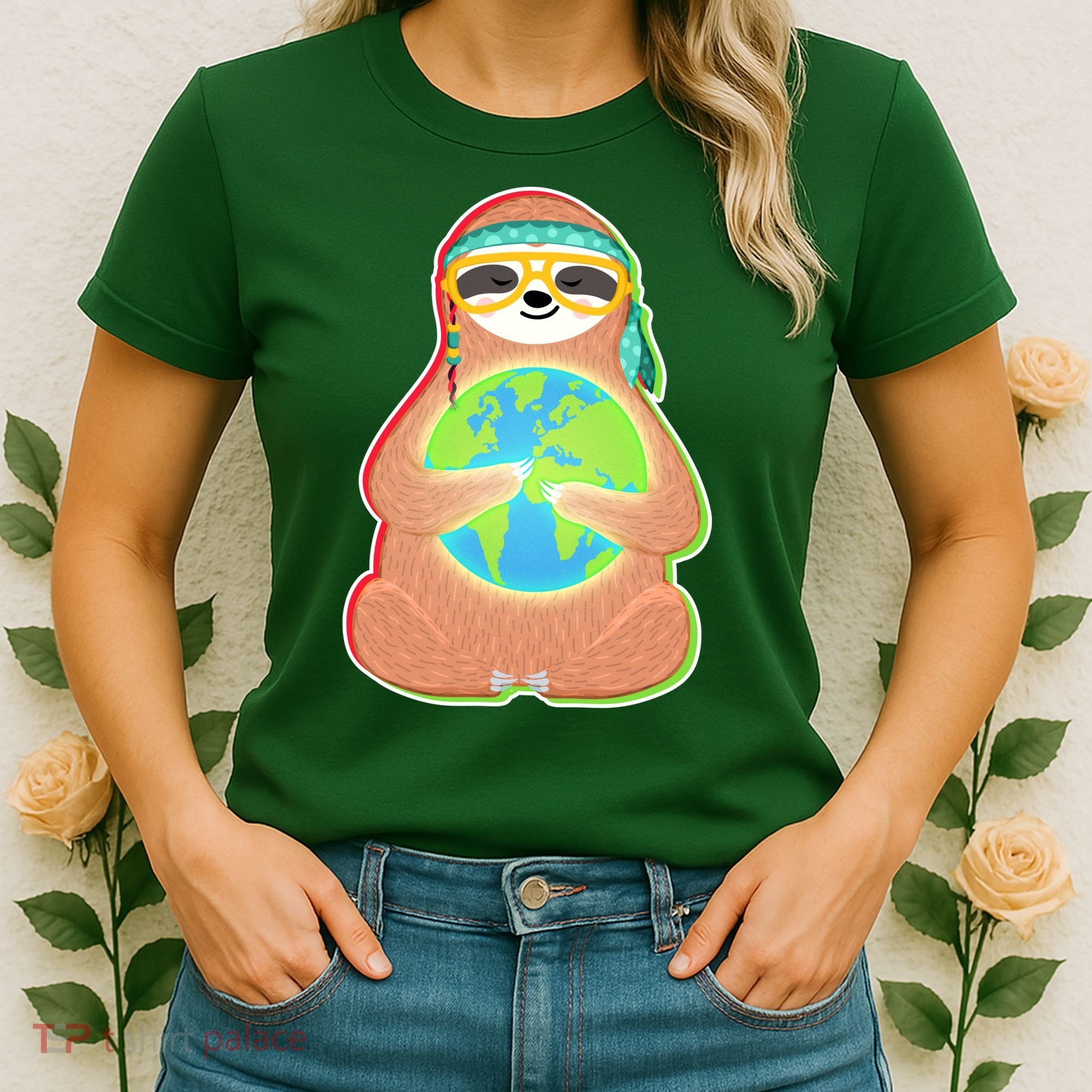 Earth Day Sloth Women's T-Shirt