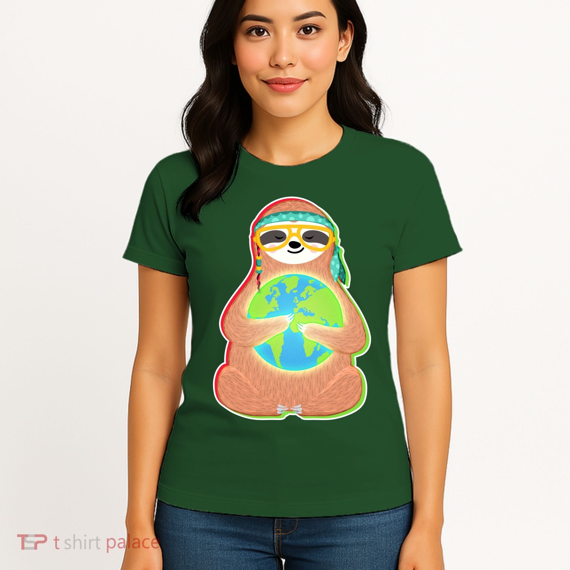Earth Day Sloth Women's T-Shirt