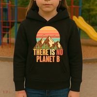 Earth Day There Is No Planet B Kids Hoodie thumb 3